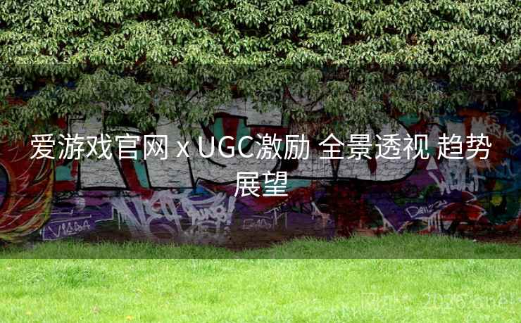 爱游戏官网 x UGC激励 全景透视 趋势展望