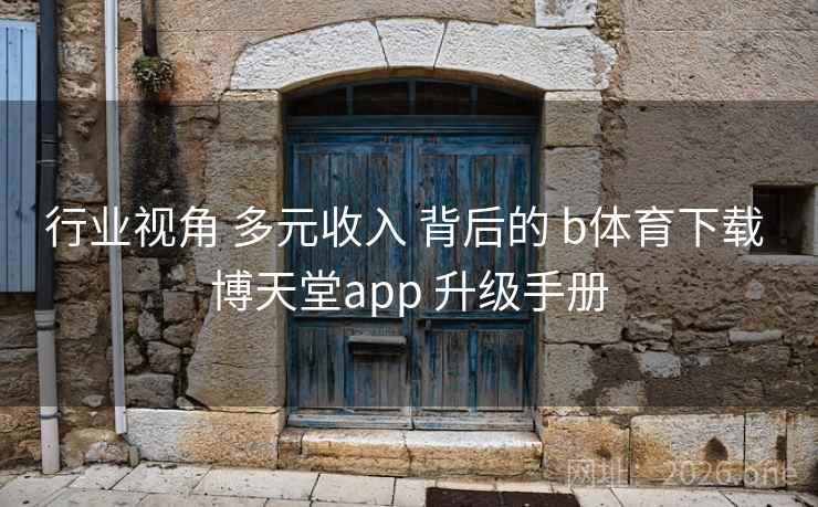 行业视角 多元收入 背后的 b体育下载 博天堂app 升级手册 行业视角 多元收入 背后的 b体育下载 博天堂app 升级手册
